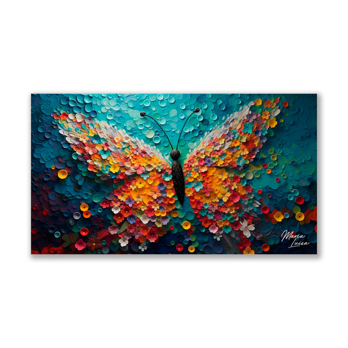 Cuadro Mariposa en Carnaval 110x60cm