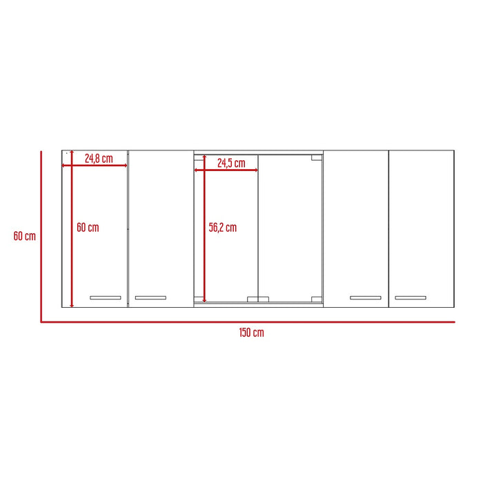 Gabinete Superior 150 Vidrio