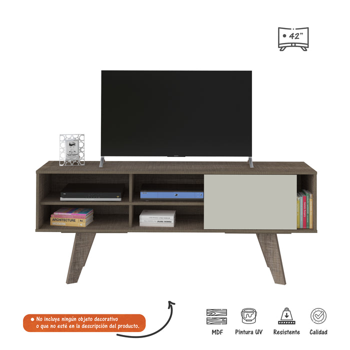 Mueble para TV 60 Bertolini - Canela con Blanco