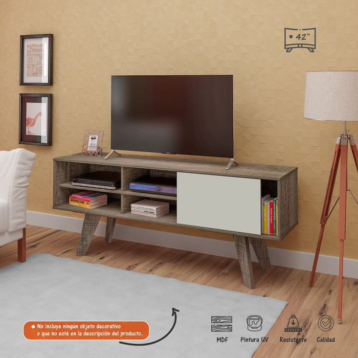 Mueble para TV 60 Bertolini - Canela con Blanco