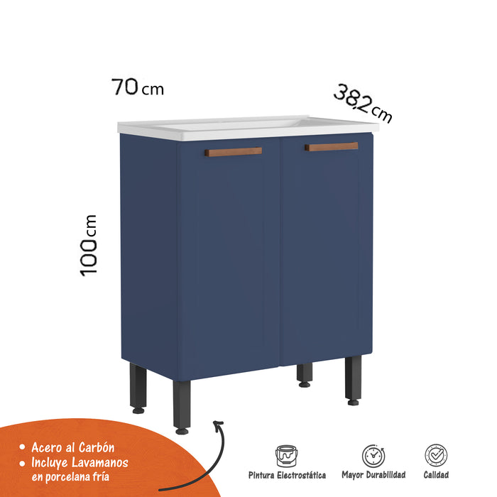 Mueble de Baño con lavamanos 70 cm Blue Navy